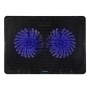 STAND LAPTOP SPACER SPNS-GAMING-2F 17", sita metal, 2x fan 14cm, turatie reglabila 800-1200rpm, ajustabil pe inaltime, negru SPA
